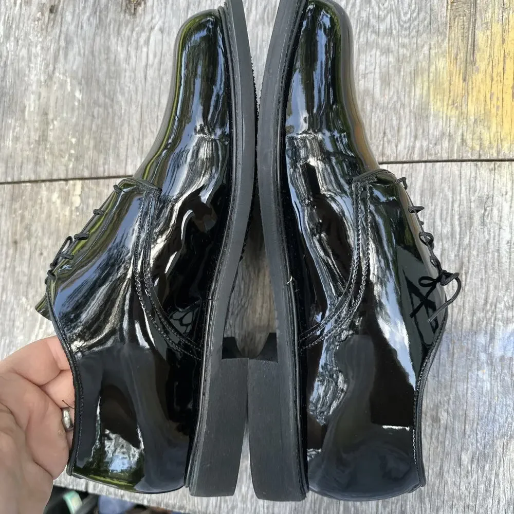 Military Bates Men’s 11.5 E Uniform Dress Shoes Vibram Black No Insoles 275